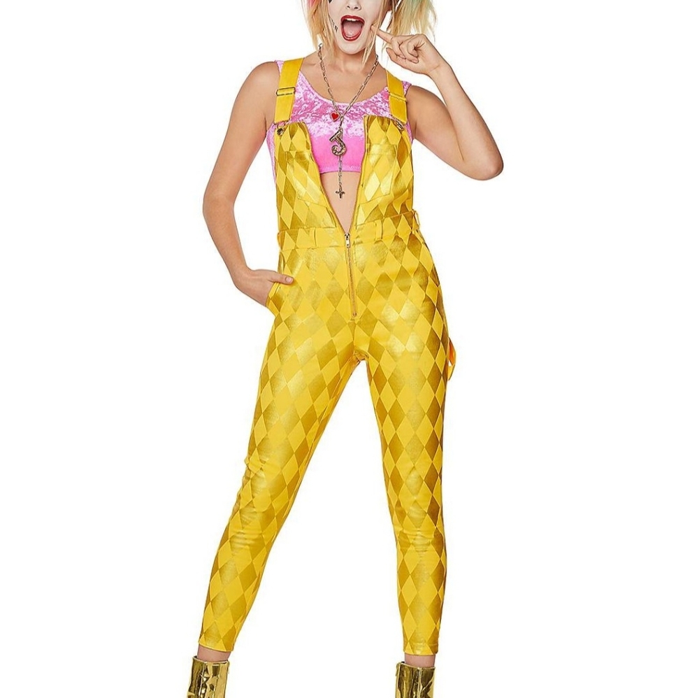 Harley Quinn Birds of Prey Jumpsuit Overalls